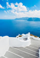 Santorini Island Greece Stairway Wall Decal