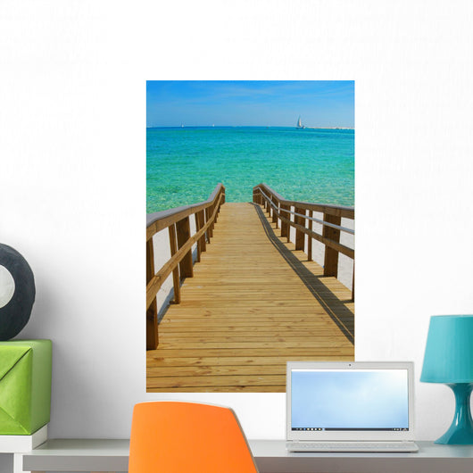 Dock Leading to Beautiful Wall Decal