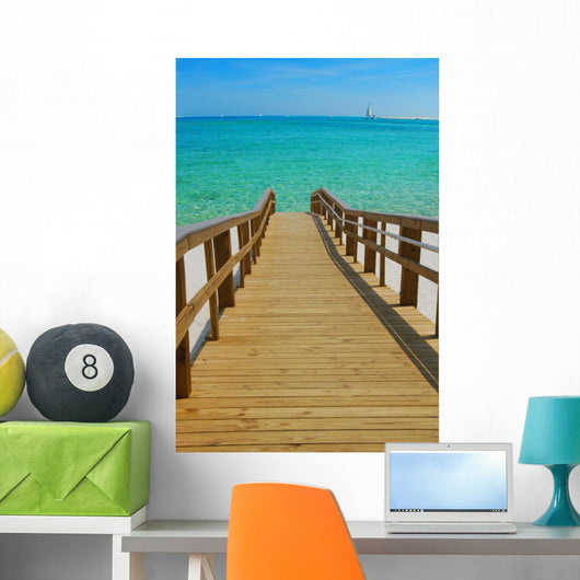 Dock Leading to Beautiful Wall Decal