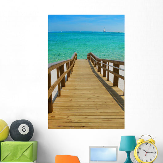 Dock Leading to Beautiful Wall Decal