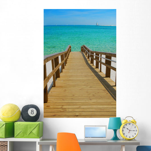 Dock Leading to Beautiful Wall Decal