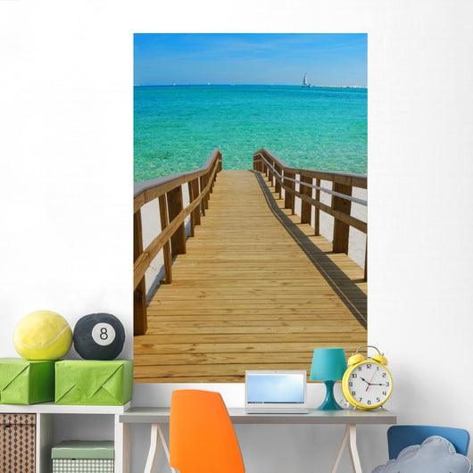Dock Leading to Beautiful Wall Decal
