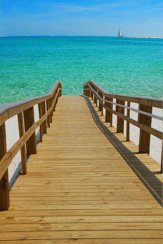 Dock Leading to Beautiful Wall Decal