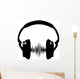 Headphone Audio Wave Frequency Wall Decal