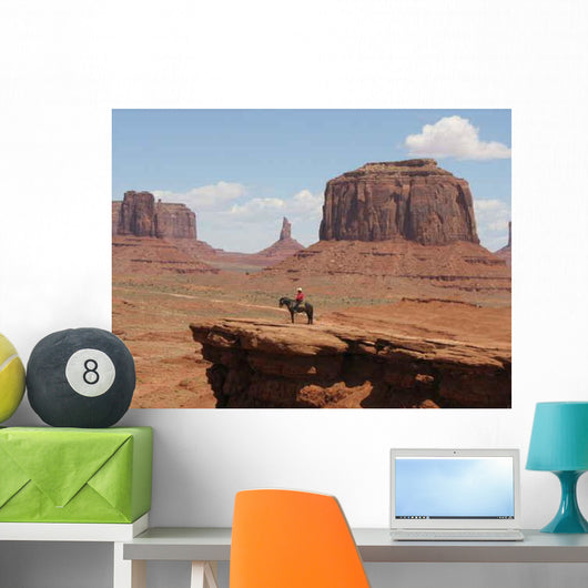 Red Indian Horse Wall Decal