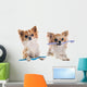 Chihuahuas and Toothbrush Wall Decal