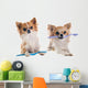Chihuahuas and Toothbrush Wall Decal