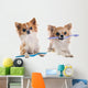 Chihuahuas and Toothbrush Wall Decal