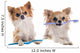 Chihuahuas and Toothbrush Wall Decal