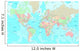 Political World Map Wall Decal