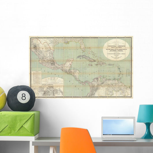 West Indies 1858 Wall Decal