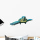 Hawksbill Sea Turtle Swimming Towards You Wall Decal