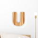 3D Font Wood Ash Wall Decal