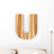 3D Font Wood Ash Wall Decal