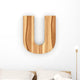 3D Font Wood Ash Wall Decal