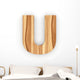 3D Font Wood Ash Wall Decal