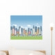 Colorful Cartoon City Landscape Wall Decal