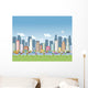 Colorful Cartoon City Landscape Wall Decal