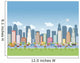Colorful Cartoon City Landscape Wall Decal