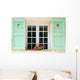 Provencal Green Window Wall Decal