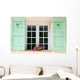 Provencal Green Window Wall Decal