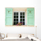 Provencal Green Window Wall Decal