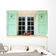 Provencal Green Window Wall Decal