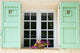 Provencal Green Window Wall Decal