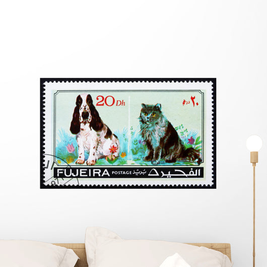 Postage Stamp Fujeira 1971 Wall Decal
