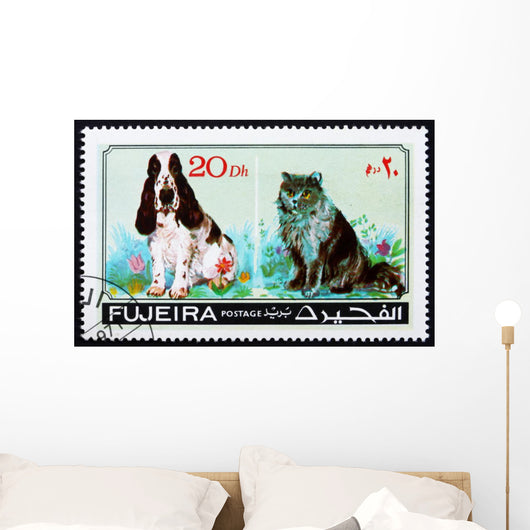 Postage Stamp Fujeira 1971 Wall Decal