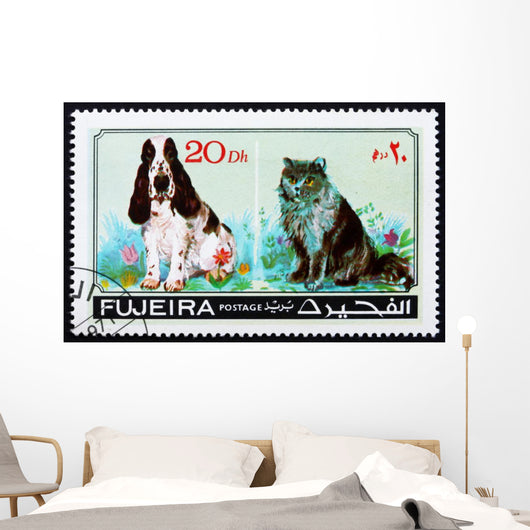 Postage Stamp Fujeira 1971 Wall Decal