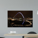 Newcastle Millennium Bridge at Night Wall Decal