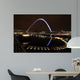 Newcastle Millennium Bridge at Night Wall Decal