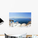 Santorini's Seascape Wall Decal