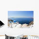 Santorini's Seascape Wall Decal