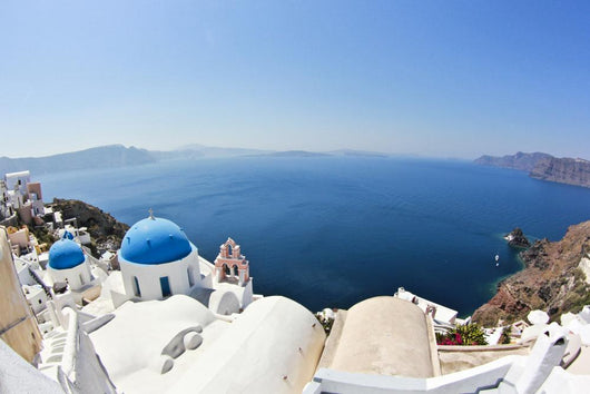Santorini's Seascape Wall Decal
