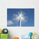motion effect on wind mill power generator Wall Mural