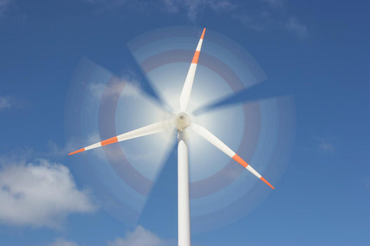 motion effect on wind mill power generator Wall Mural