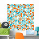 Turquoise Green and Blue Wall Decal