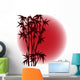 Bamboo Red Sun Japanese