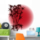 Bamboo Red Sun Japanese