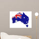 Australia Flag Map Wall Decal