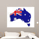 Australia Flag Map Wall Decal