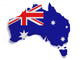 Australia Flag Map Wall Decal