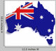 Australia Flag Map Wall Decal
