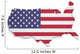 Usa Flag Map Wall Decal