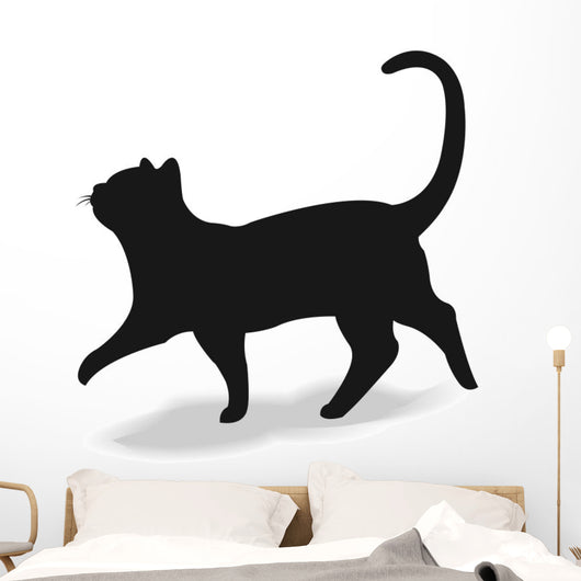 Form contour cat Wall Decal