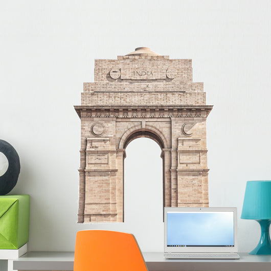 India Gate White Wall Decal