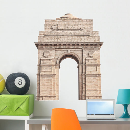 India Gate White Wall Decal