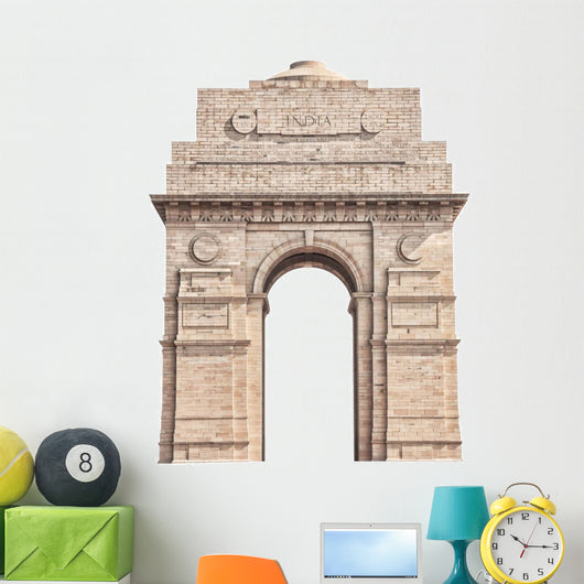 India Gate White Wall Decal